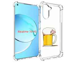 Чехол MyPads кружка пива для Realme 10