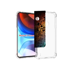 Чехол MyPads стикеты в тени для Motorola Moto E7 Power