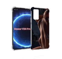 Чехол бампер MyPads белые-татуировки-на-теле для Honor V3