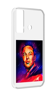 Чехол MyPads Илон-Маск для Tecno Camon 17