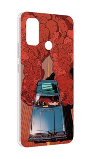 Чехол MyPads машина мчится с дымком для UleFone Note 10P/Note 10