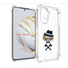 Чехол MyPads девушка в маске с топорами рисунок для Huawei Nova 10 SE