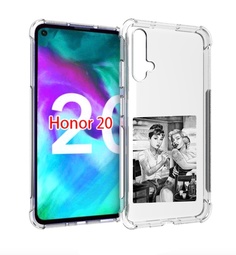 Чехол бампер MyPads тату мастер для Honor 20.