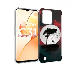 Чехол MyPads качели-над-пропастью для OPPO Realme C31