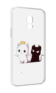 Чехол MyPads котик-с-злой-тенью для Samsung Galaxy S5 mini