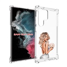 Чехол MyPads Роскошное-платье женский для Samsung Galaxy S23 Ultra
