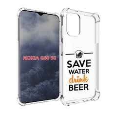 Чехол MyPads Пей-пиво для Nokia G60 5G