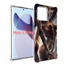 Чехол MyPads девушки-инь-и-янь-в-татуировках для Motorola Moto X30 Pro