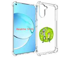 Чехол MyPads рик-и-морти-в-кружке для Realme 10