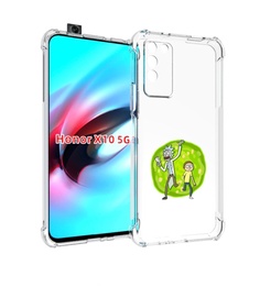 Чехол MyPads рик-и-морти-в-кружке для Honor X10