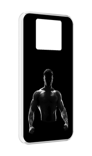 Чехол MyPads накаченный мужчина в тени мужской для Black Shark 3 5G / Black Shark 3S