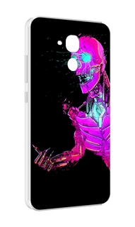 Чехол MyPads скелет-робот-фиолетовый для Huawei Honor 5C/7 Lite/GT3 5.2