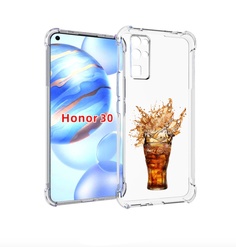 Чехол бампер MyPads Кола-в-стакане для Honor 30 (BMH-AN10) проти