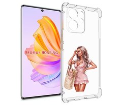 Чехол MyPads Девушка-в-мини-платье женский для Honor 80 SE