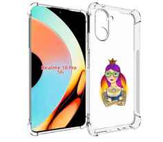Чехол бампер MyPads девушка в татуировках с короной для Realme 1...