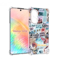 Чехол бампер MyPads Пляжи-постер для Honor 50 SE противоударный