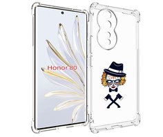 Чехол MyPads девушка в маске с топорами рисунок для Honor 80