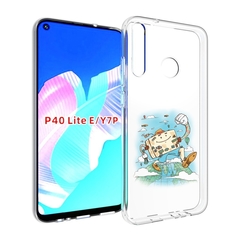 Чехол бампер MyPads Счастливый чемодан для Huawei P40 Lite E.