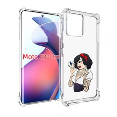Чехол MyPads принцесса-тату женский для Motorola Moto S30 Pro