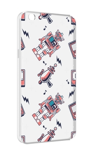 Чехол MyPads мини-роботы для Oppo A77/F3 (2017 год)