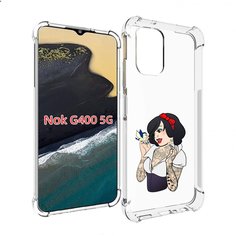 Чехол MyPads принцесса-тату женский для Nokia G400 5G