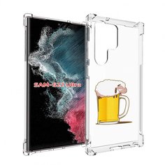 Чехол MyPads кружка пива для Samsung Galaxy S23 Ultra