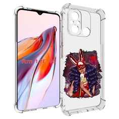 Чехол MyPads девушка-с-текучей-маской женский для Xiaomi Redmi 12C / Poco C55