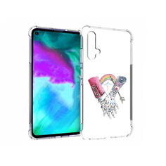 Чехол бампер MyPads абстракция руки в татуировках для Huawei nov