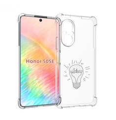 Чехол бампер MyPads лампочка-с-идеей для Honor 50 SE противоударный