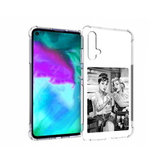 Чехол бампер MyPads тату мастер для Huawei nova 5T противоударный