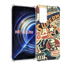 Чехол MyPads Лейблы-на-постере для Xiaomi 12 Lite