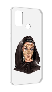 Чехол MyPads девушка-в-золотой-маске для UleFone Note 10P/Note 10