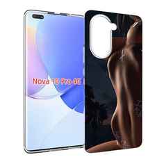 Чехол MyPads белые-татуировки-на-теле для Huawei Nova 10 Pro противоударный