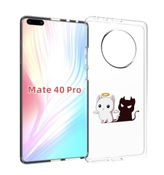 Чехол MyPads котик-с-злой-тенью для Huawei Mate 40 Pro (NOH-NX9)