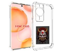 Чехол MyPads маска с клыками и рогами для Huawei P60