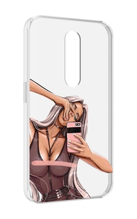 Чехол MyPads девушка-в-прозрачной-одежде для Motorola Moto X Force (XT1585 / XT1581)