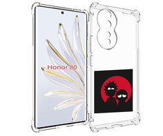 Чехол MyPads рик и морти в тени для Honor 80