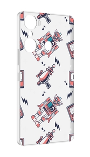 Чехол MyPads мини-роботы для Infinix Hot 12 Pro