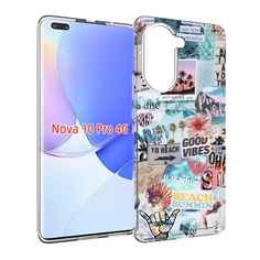 Чехол MyPads Пляжи-постер для Huawei Nova 10 Pro противоударный