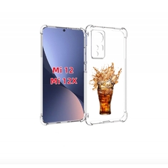 Чехол-бампер MyPads Кола-в-стакане для Xiaomi 12/Xiaomi 12X прот