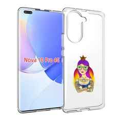 Чехол MyPads девушка в татуировках с короной для Huawei Nova 10 Pro противоударный