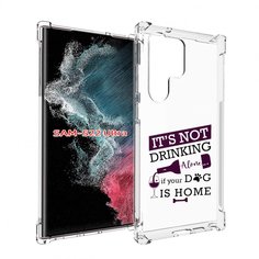 Чехол MyPads не-пей-один-дома для Samsung Galaxy S23 Ultra