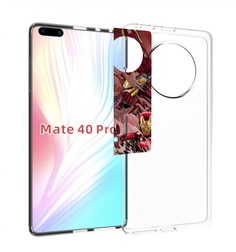 Чехол MyPads Тони-Старк-и-костюмы для Huawei Mate 40 Pro (NOH-NX9)