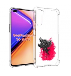 Чехол MyPads медведь в дымке для OnePlus Nord / 1+ Nord (1ая версия)