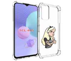 Чехол MyPads принцесса-в-татуировках женский для TCL 405