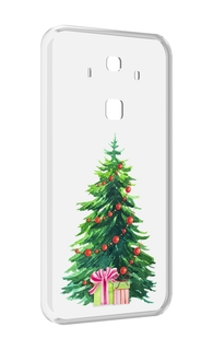 Чехол MyPads Елка новогодняя с подарками акварель для Huawei Mate 10 Pro