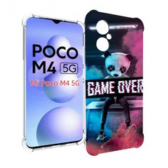 Чехол MyPads картина-панда для Xiaomi Poco M4 5G