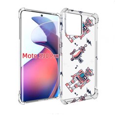 Чехол MyPads мини-роботы для Motorola Moto S30 Pro