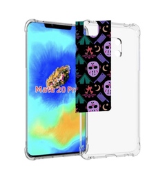 Чехол MyPads фиолетовые маски для Huawei Mate 20 Pro/Mate 20 RS 6.39