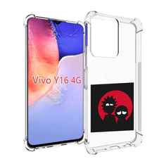 Чехол MyPads рик и морти в тени для Vivo Y16 4G/ Vivo Y02S